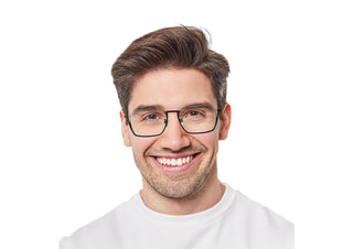 Titanium Rectangle Eyeglasses