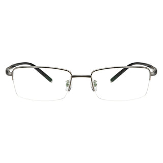  Titanium Rectangle Rimless Eyeglasses