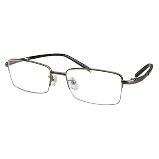  Titanium Rectangle Rimless Eyeglasses