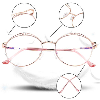 Kayla Metal Round Eyeglasses - LifeArtVision