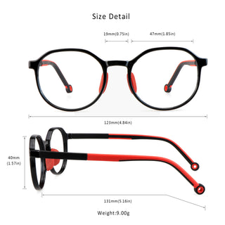 Aden TR Geometric Kid's Eyeglasses - LifeArtVision