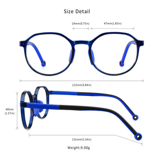 Aden TR Geometric Kid's Eyeglasses - LifeArtVision