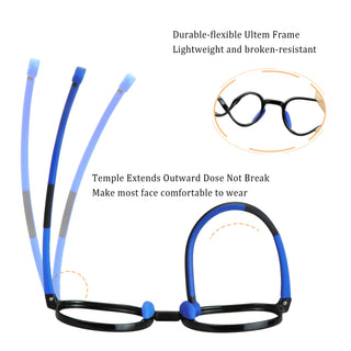 Aden TR Geometric Kid's Eyeglasses - LifeArtVision