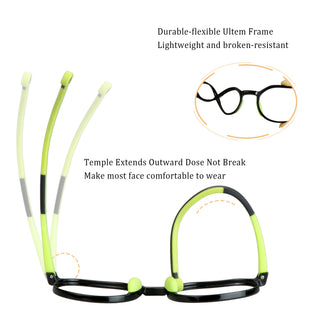 Aden TR Geometric Kid's Eyeglasses - LifeArtVision