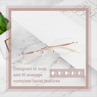 Alexis Metal Oval Eyeglasses - LifeArtVision