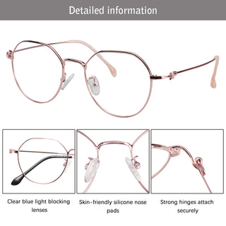 Alfred Metal Geometric Eyeglasses - LifeArtVision