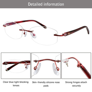 Amanda Metal Round Eyeglasses - LifeArtVision