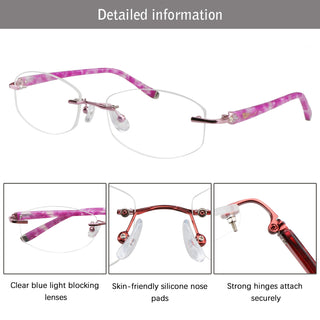 Amanda Metal Round Eyeglasses - LifeArtVision