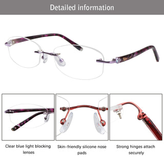 Amanda Metal Round Eyeglasses - LifeArtVision