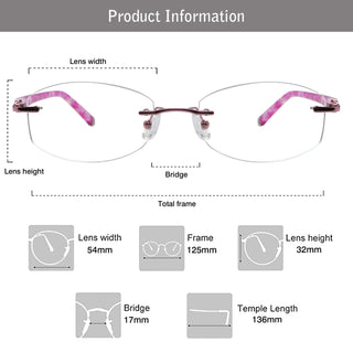 Amanda Metal Round Eyeglasses - LifeArtVision