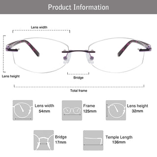 Amanda Metal Round Eyeglasses - LifeArtVision