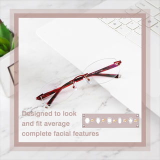 Amanda Metal Round Eyeglasses - LifeArtVision