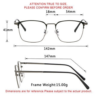 Anna Metal Browline Eyeglasses