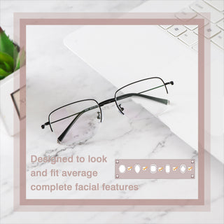 Apollo Metal Rectangle Eyeglasses