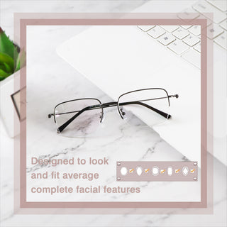 Apollo Metal Rectangle Eyeglasses