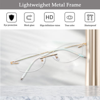 Audrey  Metal  Round Eyeglasses