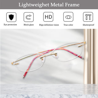 Audrey  Metal  Round Eyeglasses