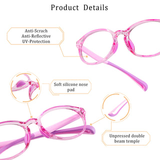 Auttin TR & Silica Gel Oval Kid's Eyeglasses