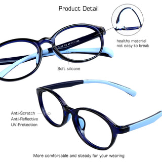 Auttin TR & Silica Gel Oval Kid's Eyeglasses