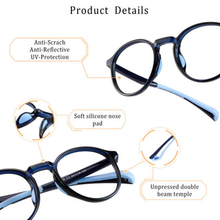 Avanna TR & Silica Gel Round Kid's Eyeglasses