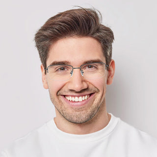 Benson Titanium containing Rectangle Eyeglasses