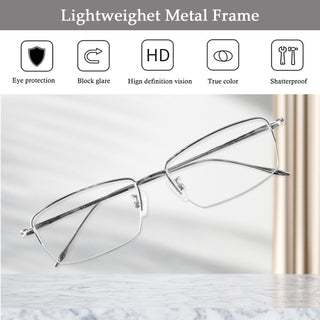 Bert Titanium containing Rectangle Eyeglasses