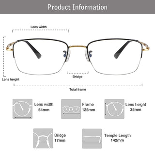 Billy Titanium containing Rectangle Eyeglasses