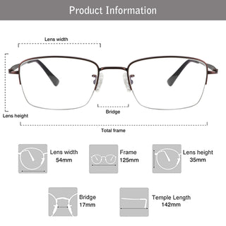 Billy Titanium containing Rectangle Eyeglasses