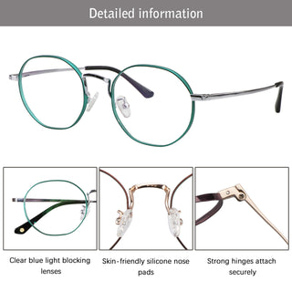 Cary Titanium containing circular Eyeglasses - LifeArtVision