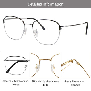 Caspar Titanium Round Eyeglasses - LifeArtVision