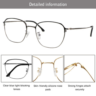 Caspar Titanium Round Eyeglasses - LifeArtVision