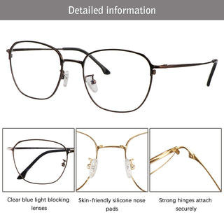 Caspar Titanium Round Eyeglasses - LifeArtVision