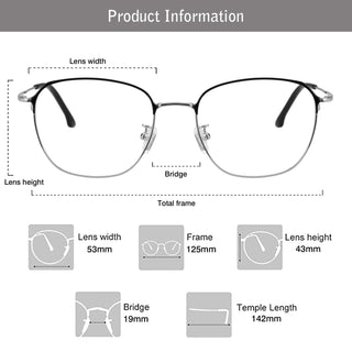 Caspar Titanium Round Eyeglasses - LifeArtVision