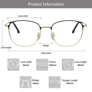 Caspar Titanium Round Eyeglasses - LifeArtVision