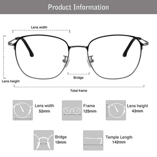 Caspar Titanium Round Eyeglasses - LifeArtVision