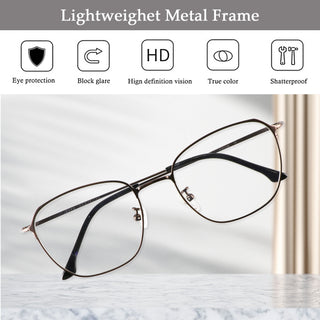 Caspar Titanium Round Eyeglasses - LifeArtVision