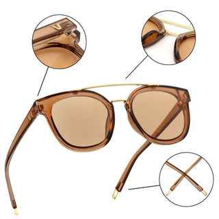 Cecilia Plastic Oval Sunglasses-Life ArtVision