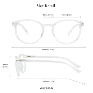 Cicely TR & Metal Oval Eyeglasses