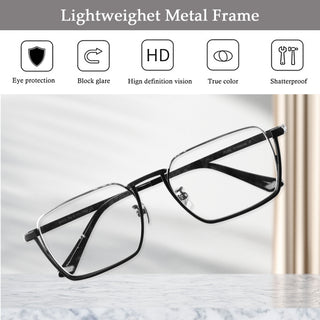 Clark Titanium Rectangle Eyeglasses