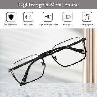 Clark Titanium Rectangle Eyeglasses