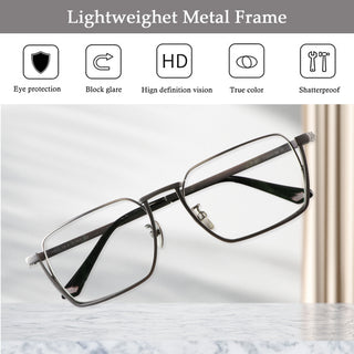 Clark Titanium Rectangle Eyeglasses