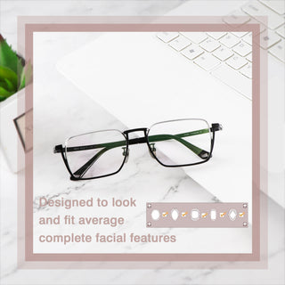 Clark Titanium Rectangle Eyeglasses