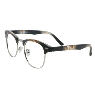 Metal Browline Eyeglasses