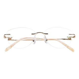 Metal Geometric Eyeglasses