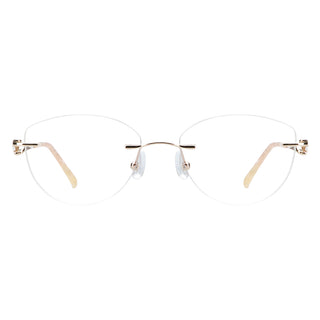 Metal Geometric Eyeglasses