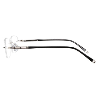 Patrick Metal Rectangle Rimless Eyeglasses - LifeArtVision