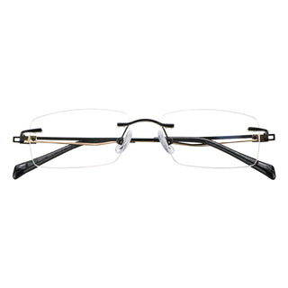 Rectangle Metal Eyeglasses