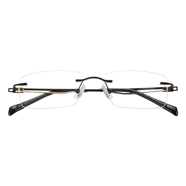 Rectangle Metal Eyeglasses