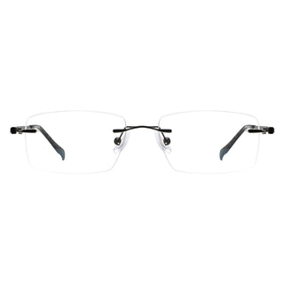 Rectangle Metal Eyeglasses