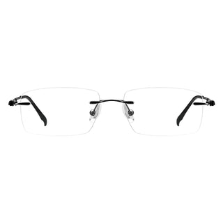 Rectangle Metal Eyeglasses